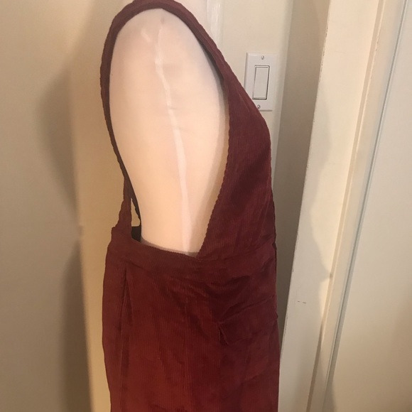wine jumper dress